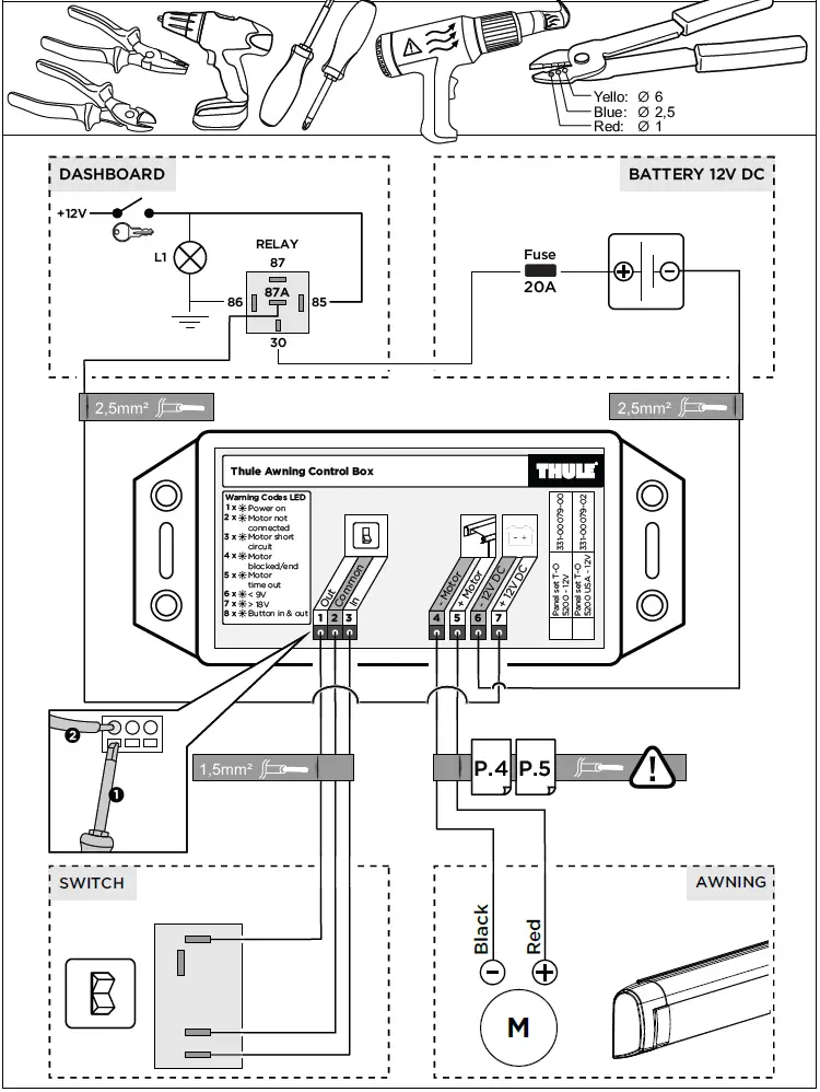THULE-301296-12V-TO-5200-Motor-Kit-FIG-17