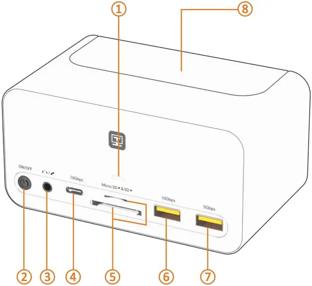 TOBENONE UDS025 Docking Station - Fornt