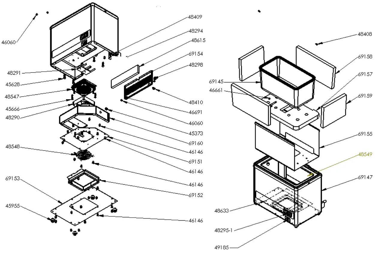 Exploded Parts Diagram, 9020