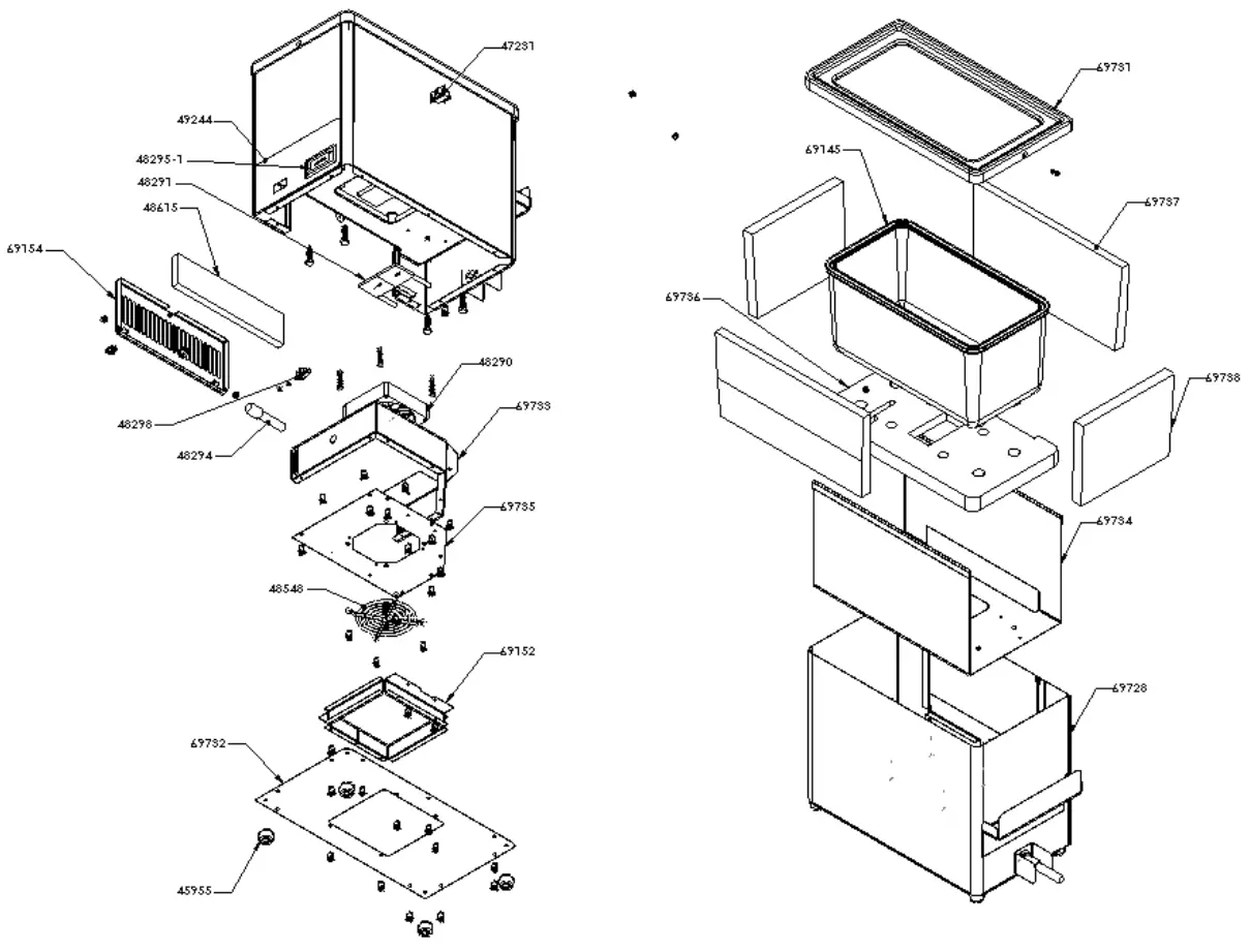 Exploded Parts Diagram, 9025