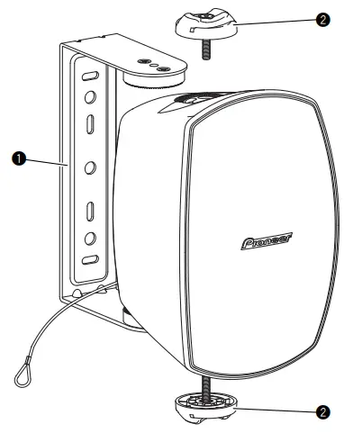 Attaching the U-Bracket to the Loudspeaker