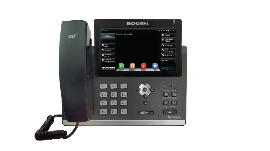 Bogen Nq-t1100 Admin Phone User Guide