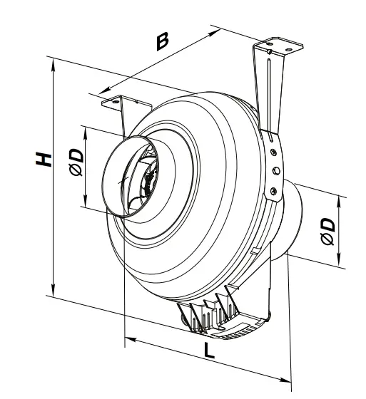 Overall dimensions of the unit [mm]