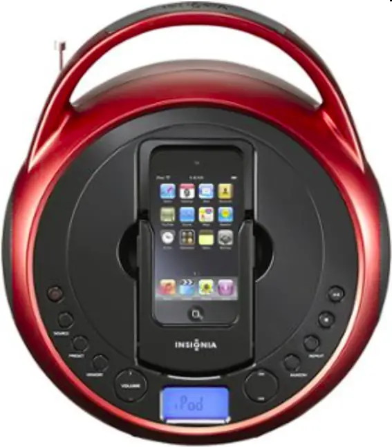 Boom Box with iPod Dock-CD