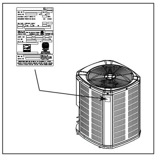 American Standard 4A6H6 Split System Heat Pumps - Power Supply