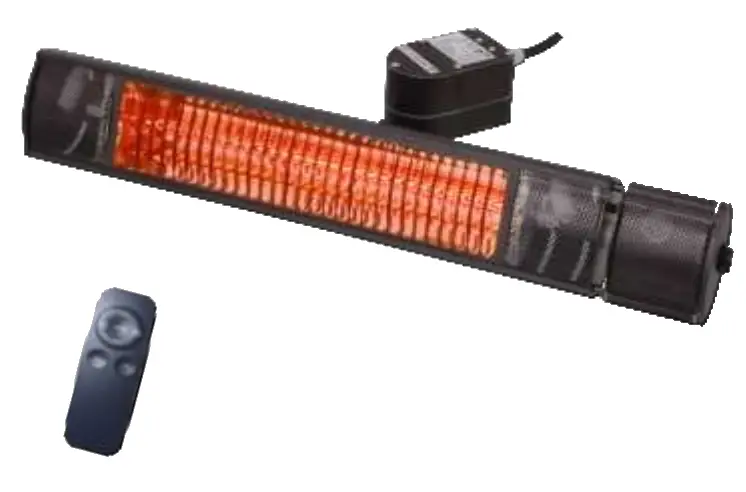 HEAT 1 ECO plus-line 2000W Terrace Heater Black