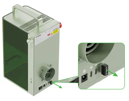 XTOOL F1 Portable IR and Diode Laser Engraver - control