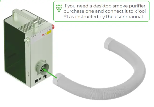 XTOOL F1 Portable IR and Diode Laser Engraver - desktop