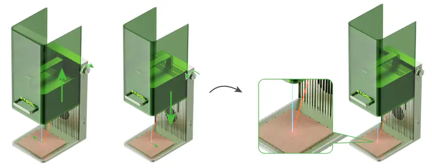 XTOOL F1 Portable IR and Diode Laser Engraver - setting