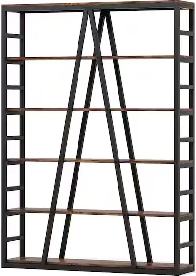 Tribesigns HD-F1383-WZZ Jannelly 6 tier Radial Shelves Bookcase Storage Rack Plant Stand