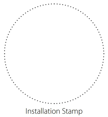 Installation Stamp
