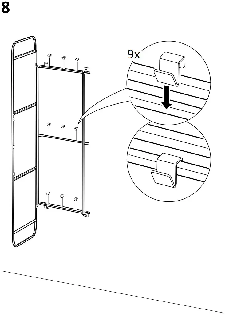 IKEA GRANVÅG Mirror with Storage - fig 11