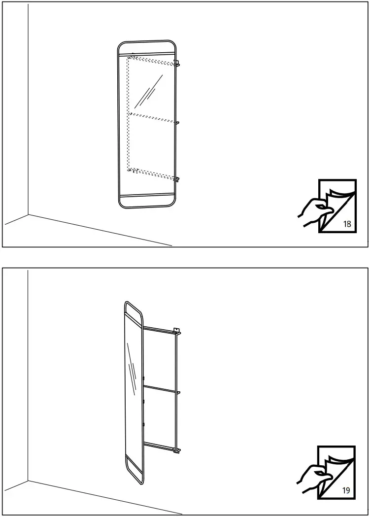 IKEA GRANVÅG Mirror with Storage - fig 4