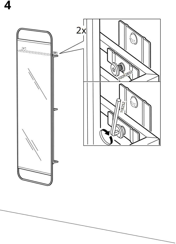 IKEA GRANVÅG Mirror with Storage - fig 7