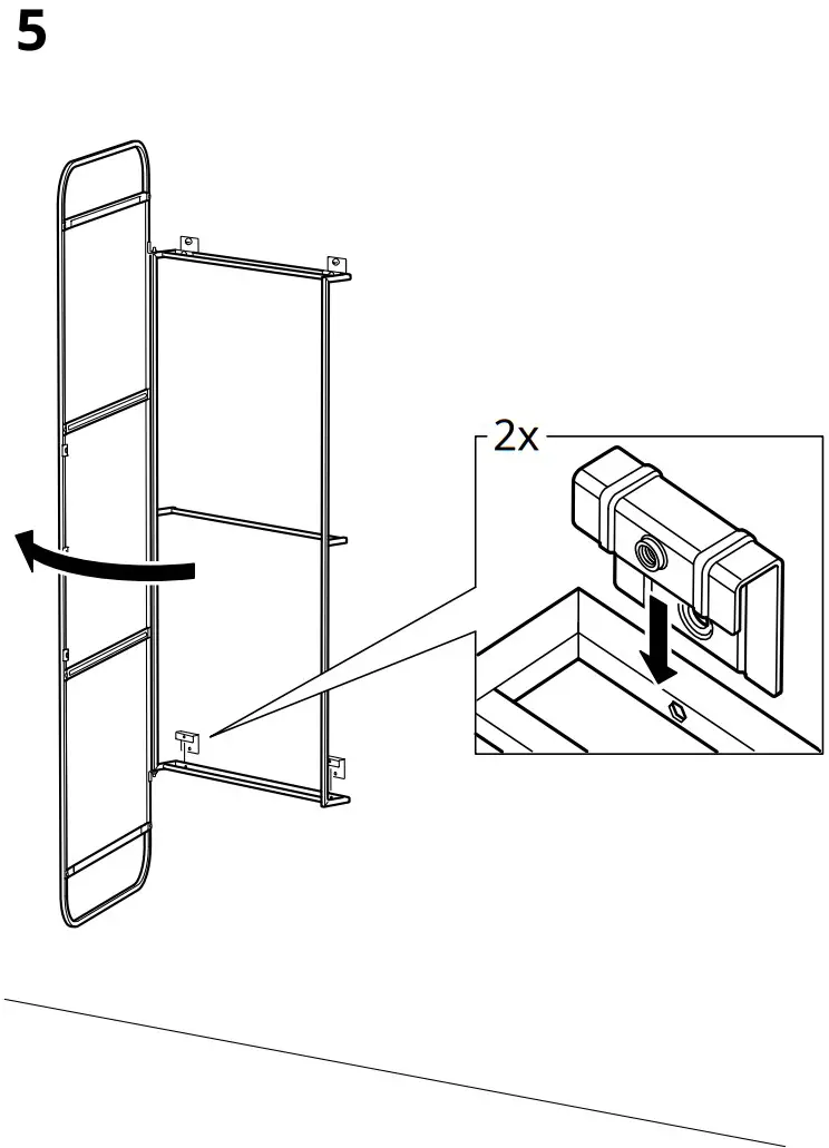 IKEA GRANVÅG Mirror with Storage - fig 8