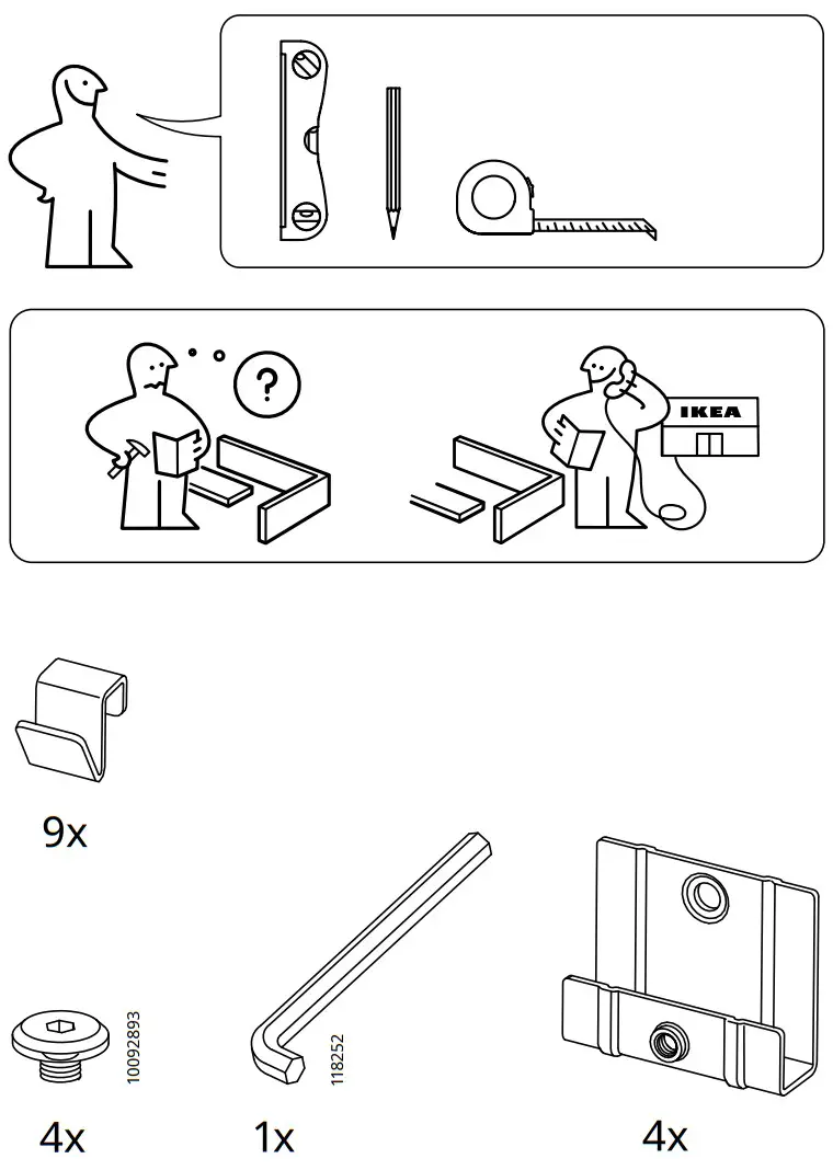 IKEA GRANVÅG Mirror with Storage - fig