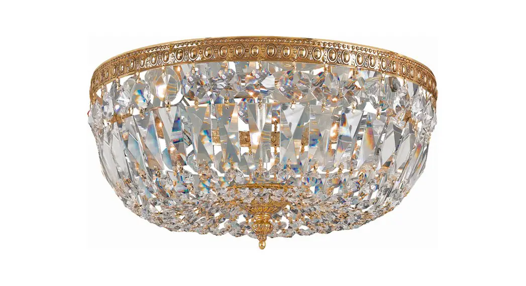 Crystorama 712-eb-cl-s Three Light Ceiling Mount Instruction Manual