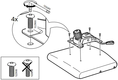 IKEA AA-2261288-2-101 RENBERGET Swivel Chair Bomstad Black B4