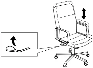 IKEA AA-2261288-2-101 RENBERGET Swivel Chair Bomstad Black C6