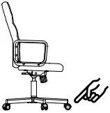 IKEA AA-2261288-2-101 RENBERGET Swivel Chair Bomstad Black C9