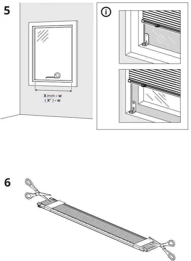 IKEA HORNVALLMO Block Out Pleated Blind White Top Down - Figure 5