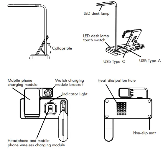 HAITAO-HT-520-4-In-1-Foldable-Multifunction-Wireless-Charger-with-LED-Lamp-fig-1