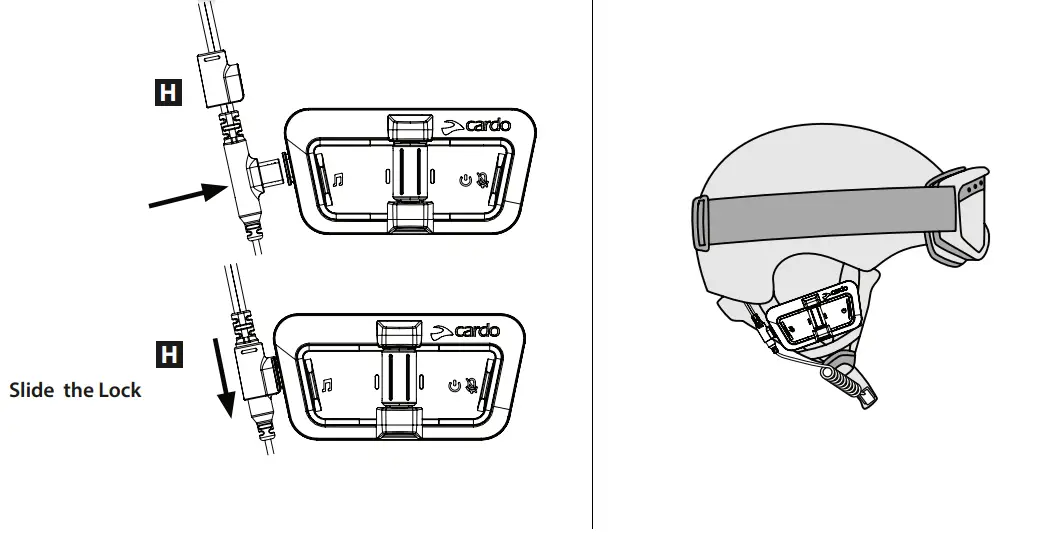 cardo Packtalk Outdoor Ultimate Outdoor Sports Communicator - CONNECT AUDIO KIT