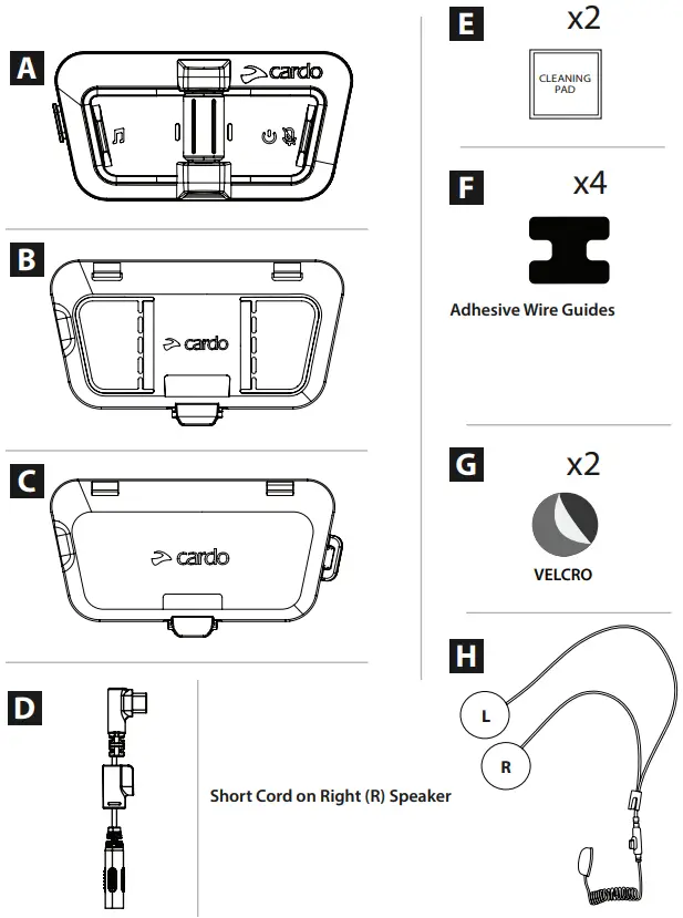 cardo Packtalk Outdoor Ultimate Outdoor Sports Communicator - CONTENTS