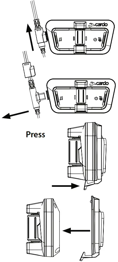 cardo Packtalk Outdoor Ultimate Outdoor Sports Communicator - REMOVE THE UNIT