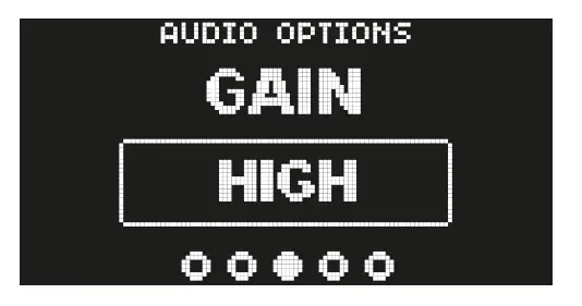 Audio Options