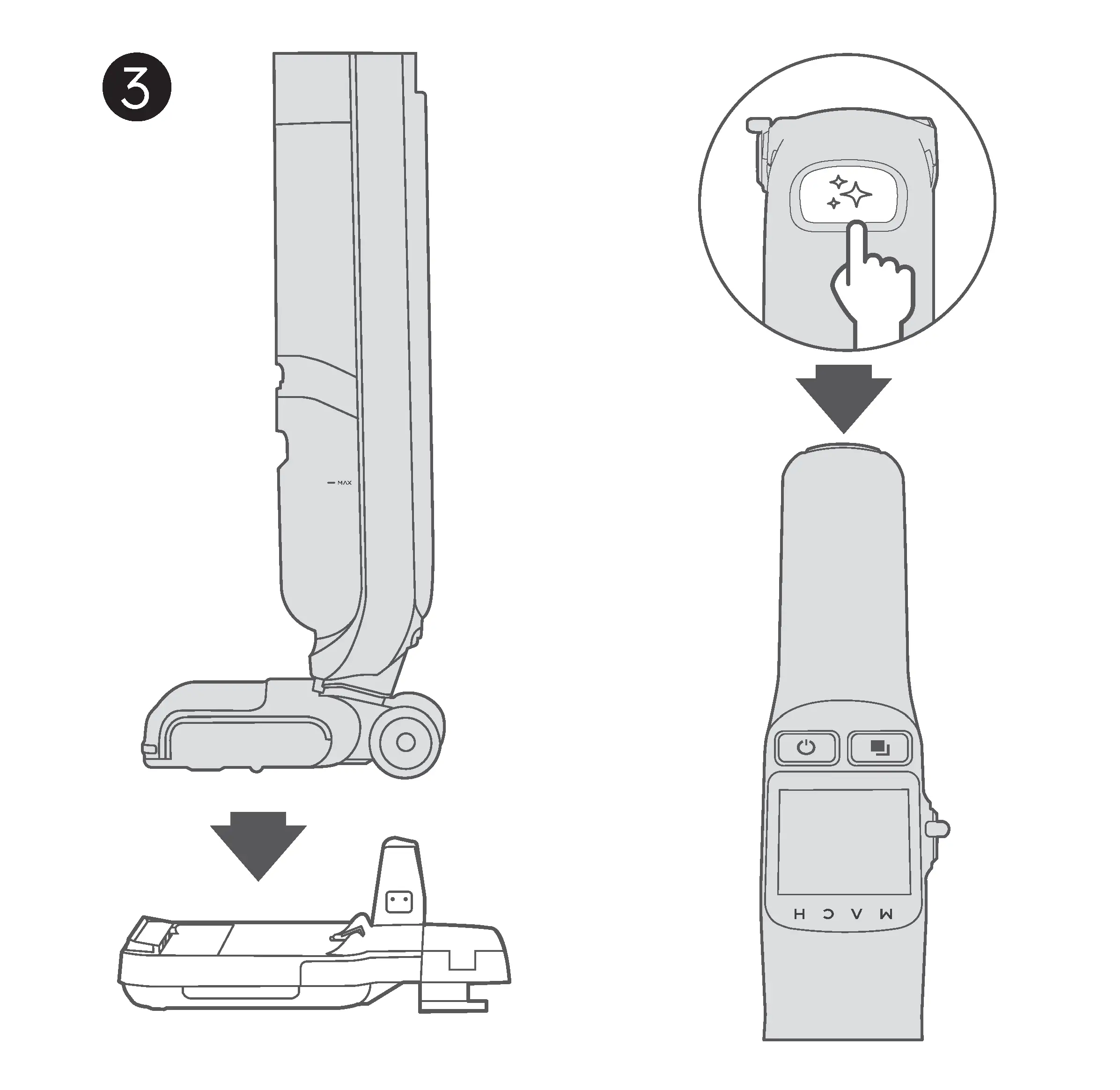 Place the MACH Vacuum Cleaner