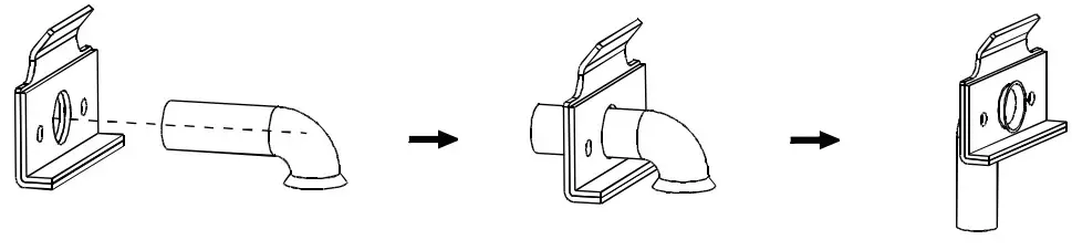 DURASTAR DRPTACWS PTAC Foldable Wall Sleeve - bent tube