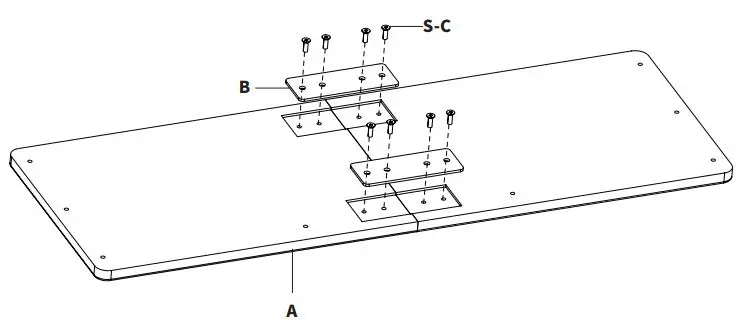 VIVO-MOUNT-KB05GP-W-Clamp-On-Height-Adjustable-Keyboard-Tray-with-RGB-Pad-fig-6