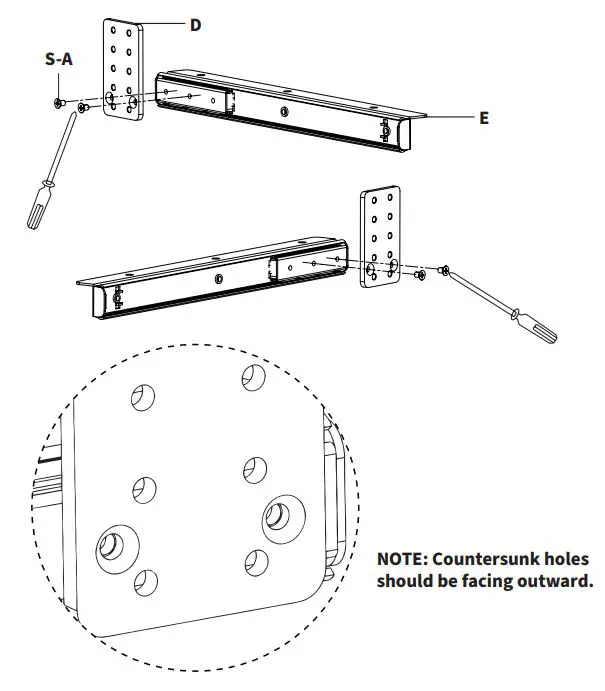 VIVO-MOUNT-KB05GP-W-Clamp-On-Height-Adjustable-Keyboard-Tray-with-RGB-Pad-fig-8