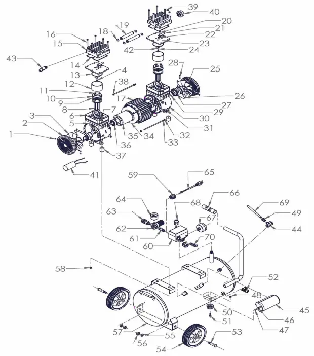 CALIFORNIA AIR TOOLS 8010ALFC Ultra Quiet and Oil Free Air Compressor - fig 3