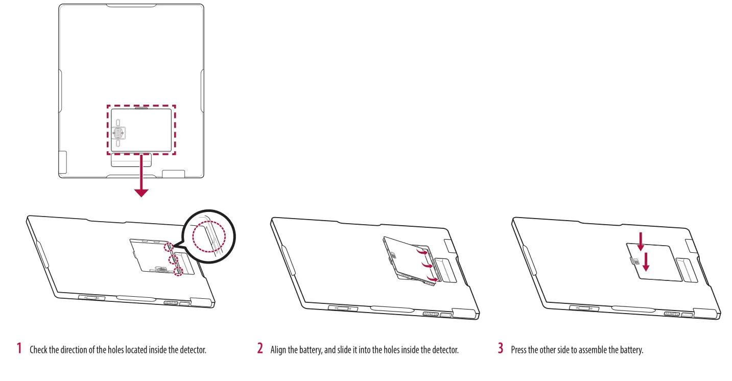 LG 14HQ901G Digital X-Ray Detector - ASSEMBLING BATTERY