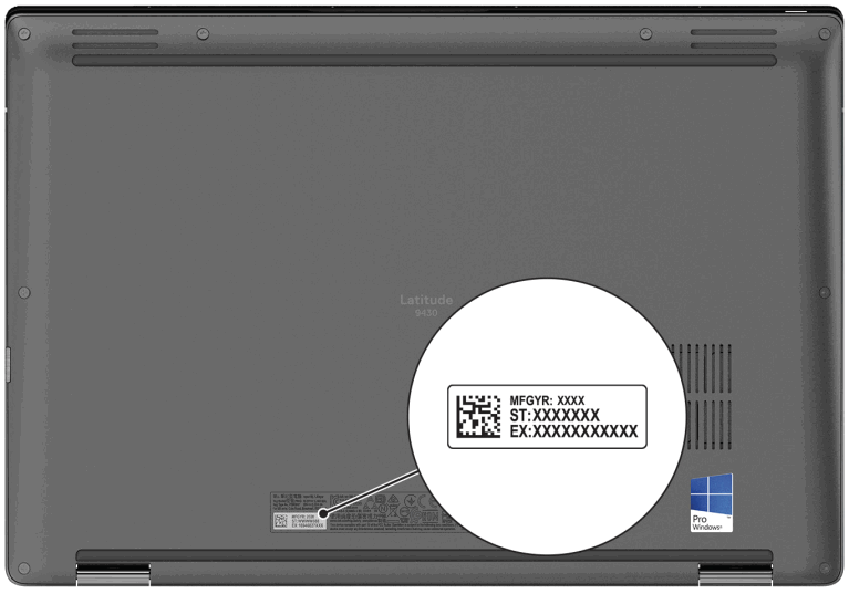 DELL Latitude 9430 Touchscreen Convertible Notebook Laptop - Service Tag