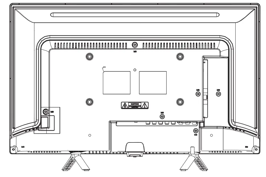Back Panel of The Tv