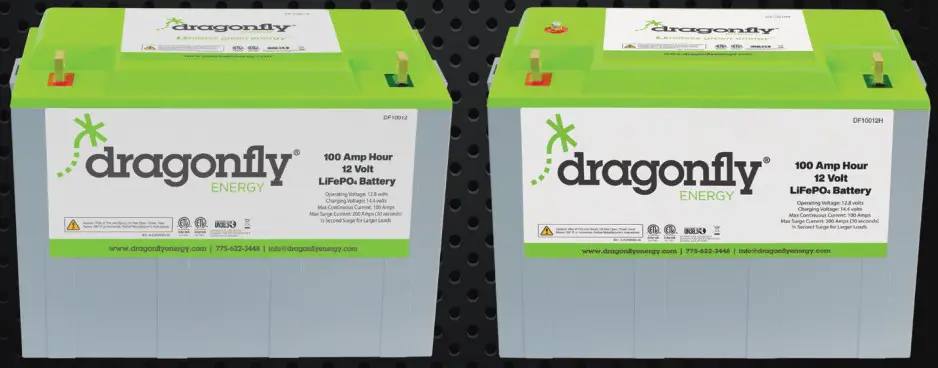dragonfly DF10012 100Ah 12V LiFePO4 Battery