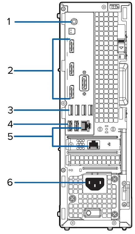 aVIGILOn NVR5-WKS-8TB NVR5 Workstation - Back View