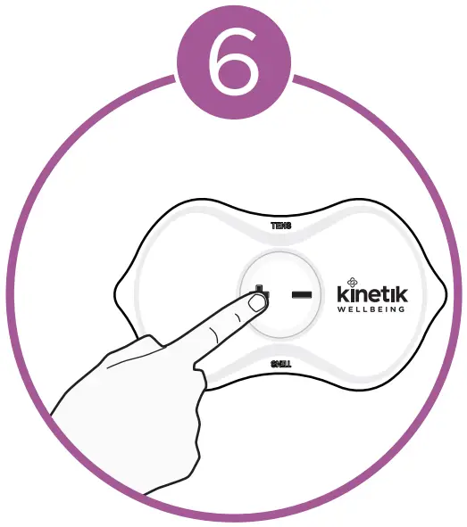 Kinetik WELLBEING WT2 Tens Pain Reliever - button