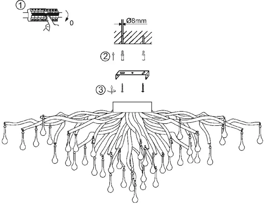 Paul-Neuhaus-835206-Antique-Brass-Glass-Hanging-Ceiling-Lamp-fig-4
