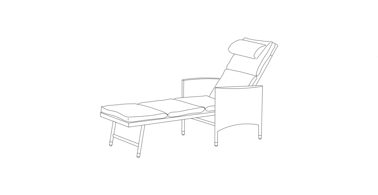 Konifera 41861338 Garden Lounger Instruction Manual Konifera 41861338 Garden Lounger Instruction Manual