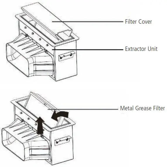 Caple DD780BK Downdraft Induction Hob - Extractor Controls 1