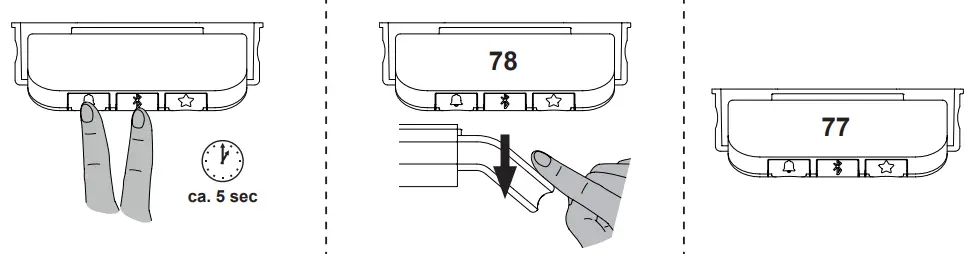 Adjusting the displayed height of the desk.