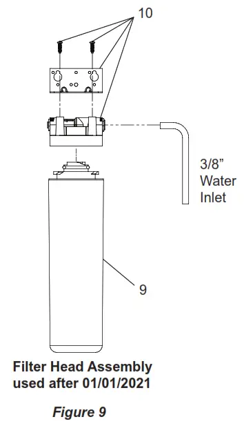 Halsey Taylor HTHB-HRF RF Retro Fit Hydroboost Bottle Filling Station - Head