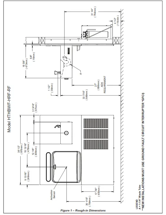 Halsey Taylor HTHB-HRF RF Retro Fit Hydroboost Bottle Filling Station - Model HTHBWF-HRF-RF