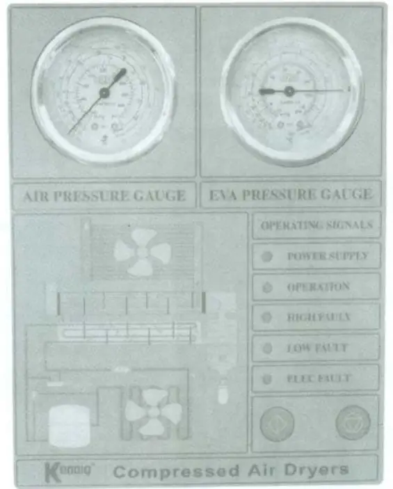 Demargo DM156NF Refrigerated Compressed Air Dryer - controller