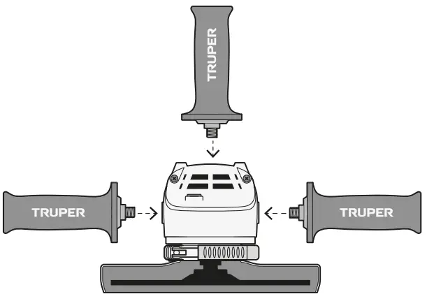 TRUPER ESMA-9N3 2.8 Hp Power 9 Inch Angle Grinder - Fig 6