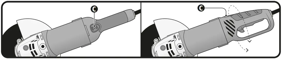 TRUPER ESMA-9N3 2.8 Hp Power 9 Inch Angle Grinder - Fig 8